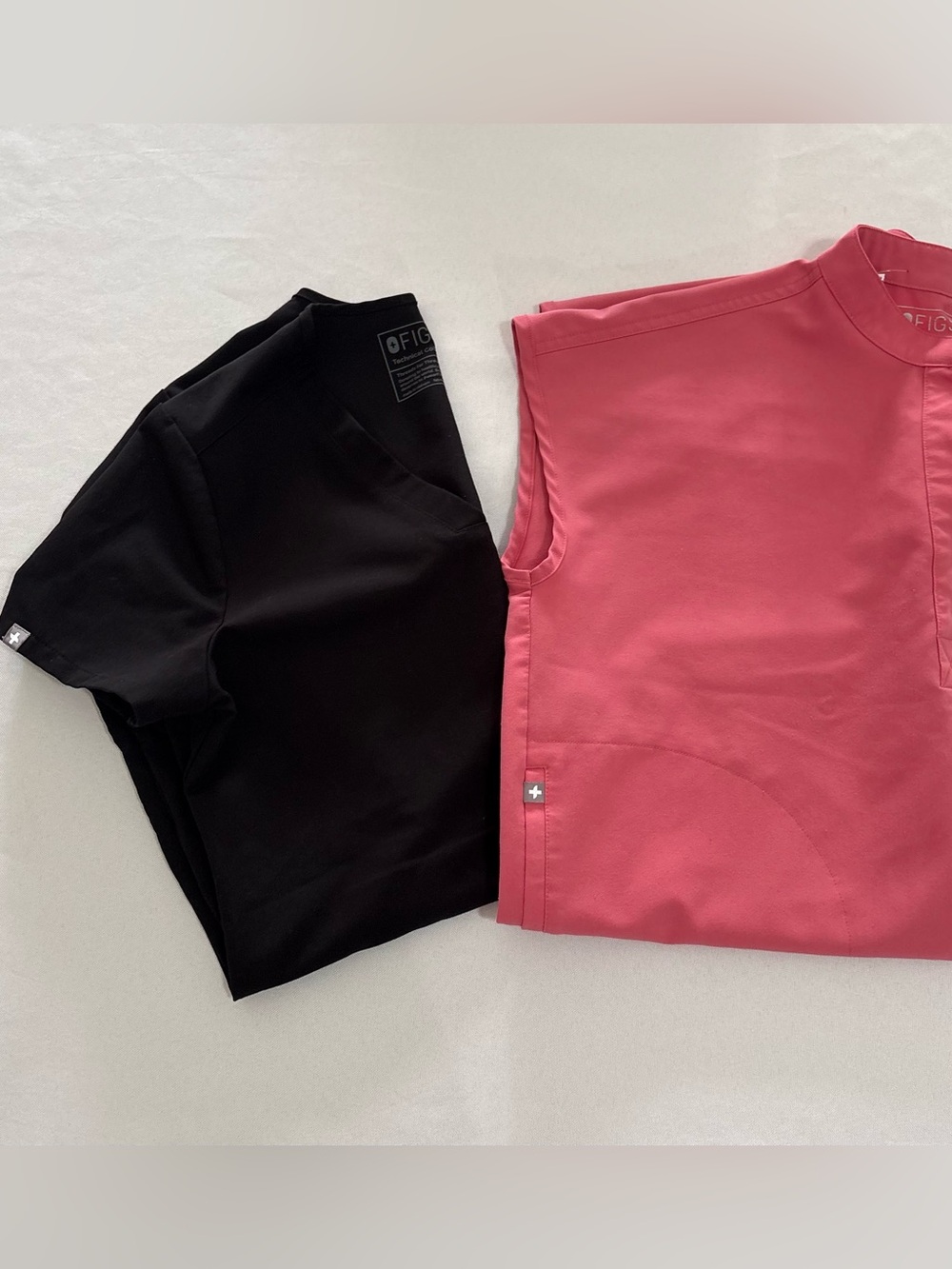 2- Pairs Figs Scrub Tops in Black and Raspberry Size XS Women’s